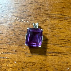 Amethyst Pendant in 925 Sterling Holder (Chateau d'Argent, Quebec)